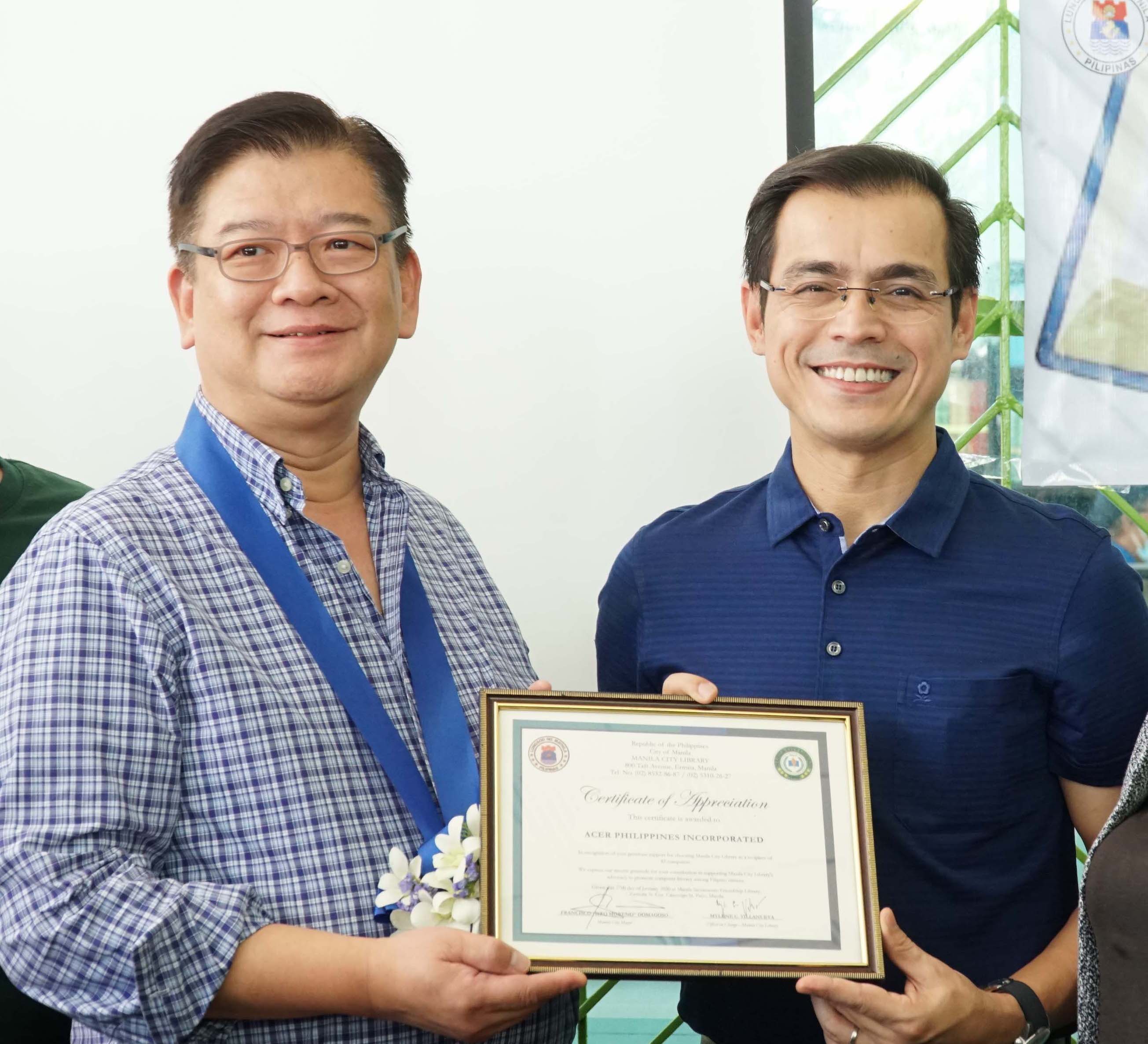 Manila Mayor Isko Moreno Forms Partnership With Acer Philippines For