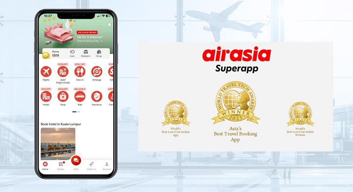 Airasia Superapp Wins Asias Best Travel Booking App At World Travel Tech Awards Orange