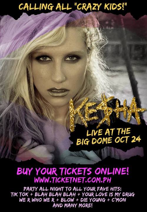 Get 20 Discount for Keha Warrior Tour Live in Manila Concert Tickets