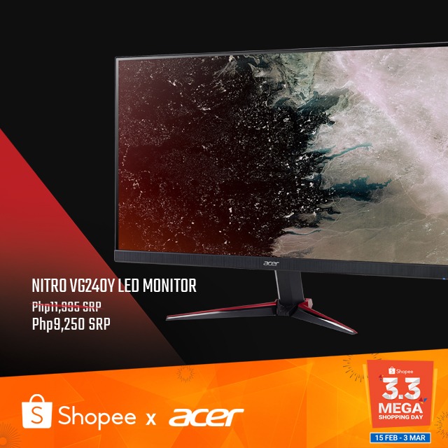 acer nitro vg240y shopee