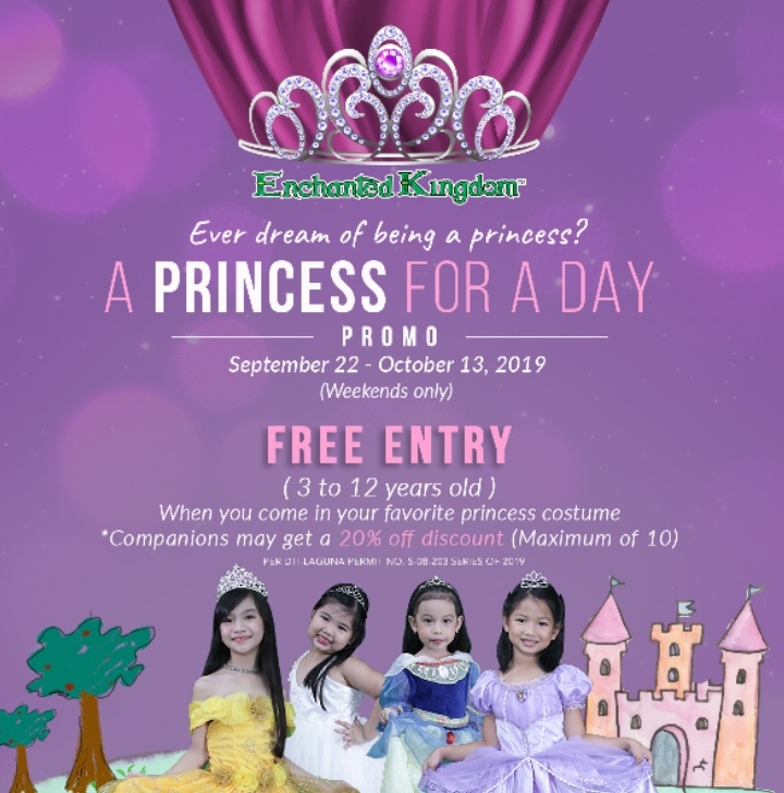 Enchanted Kingdom's “Princess For A Day” Promo Gives Kids A Free ...