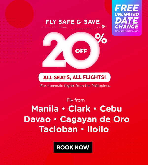 AirAsia offers 20% off fares for essential travel with unlimited date ...