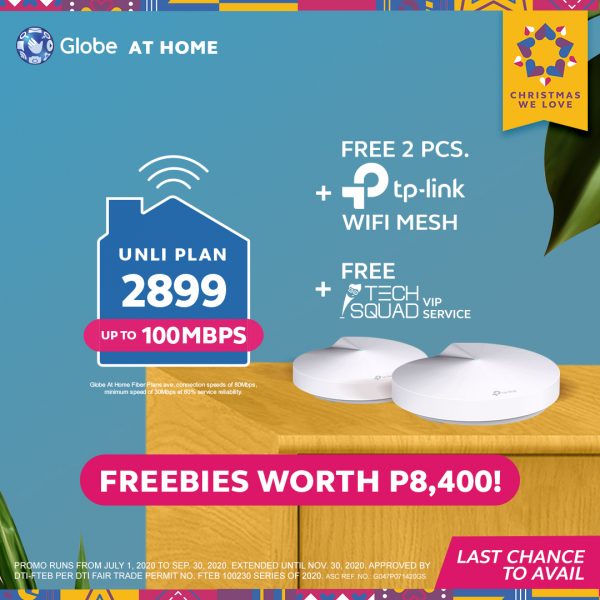 Globe At Home offers Fast, UNLI Internet with Free Devices - Orange