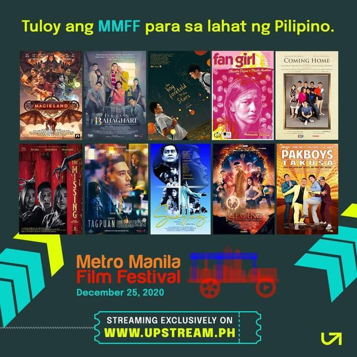 Watch the 10 Metro Manila Film Festival entries via UPSTREAM.ph
