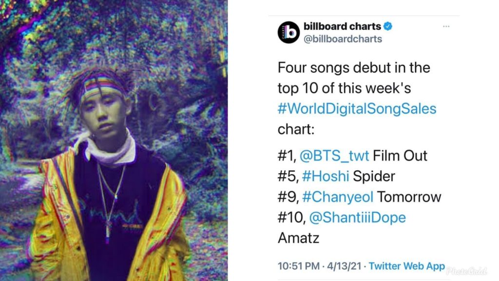 Shanti Dope’s “Amatz” makes it to the Top 10 of Billboard’s World