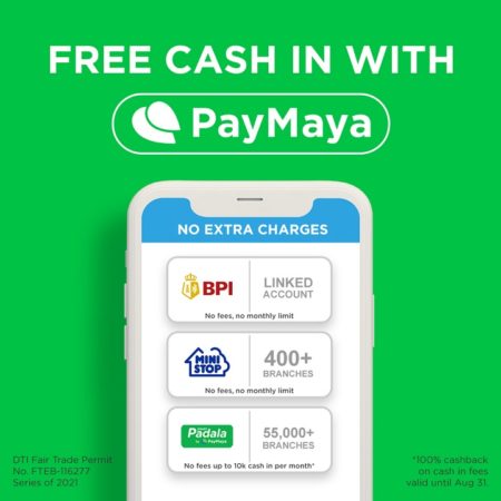 Cash in to your PayMaya account for FREE via BPI, Ministop, Smart ...