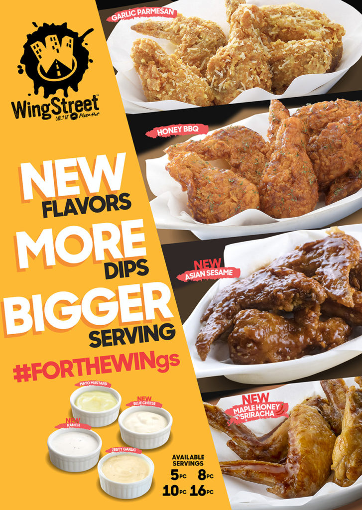 Put the ‘W’ in wings with new flavors and dips from WingStreet by Pizza ...