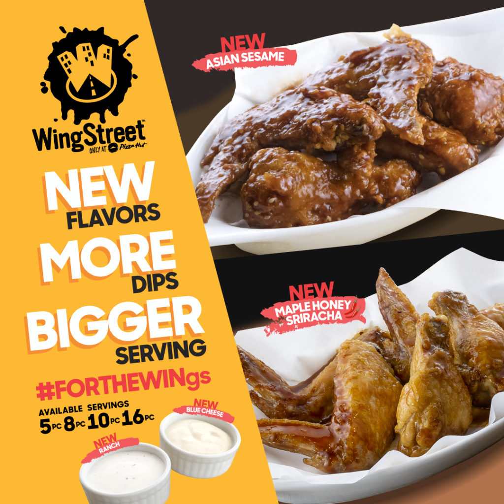 Put the ‘W’ in wings with new flavors and dips from WingStreet by Pizza ...