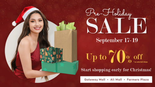 Enjoy a pre-Christmas treat with Araneta City's Pre-Holiday Sale ...