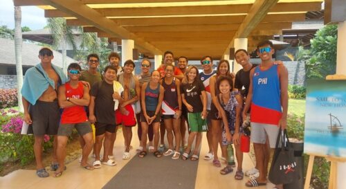 Philippine National Men's and Women's Volleyball Teams In Club Laiya, San Juan, Batangas