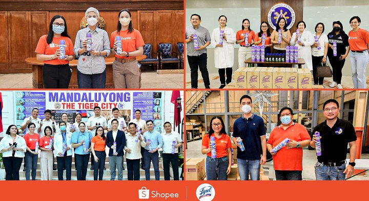 Shopee, Lysol promote health and safety with donation of disinfectant ...