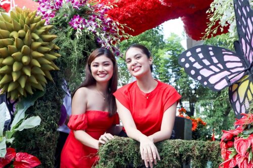 Thea Tolentino And Michelle Vito Aboard AirAsia Philippines Float