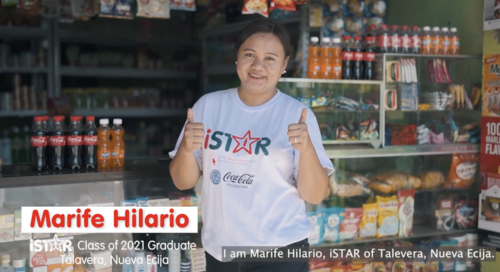 Marife Hilario, Coca-Cola PH x TESDA iSTAR Graduate Class Of 2021 Of Talavera, Nueva Ecija