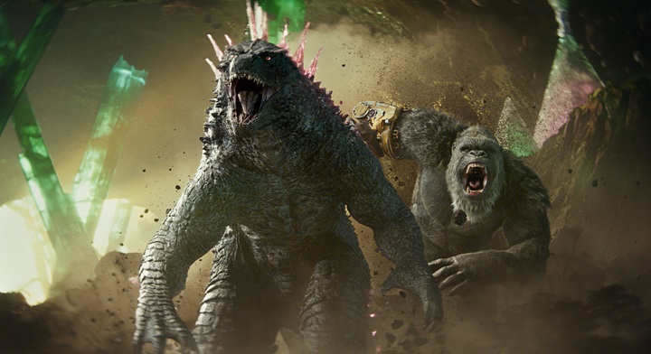 Titans are smashing through the big screen as “Godzilla x Kong,” filmed ...